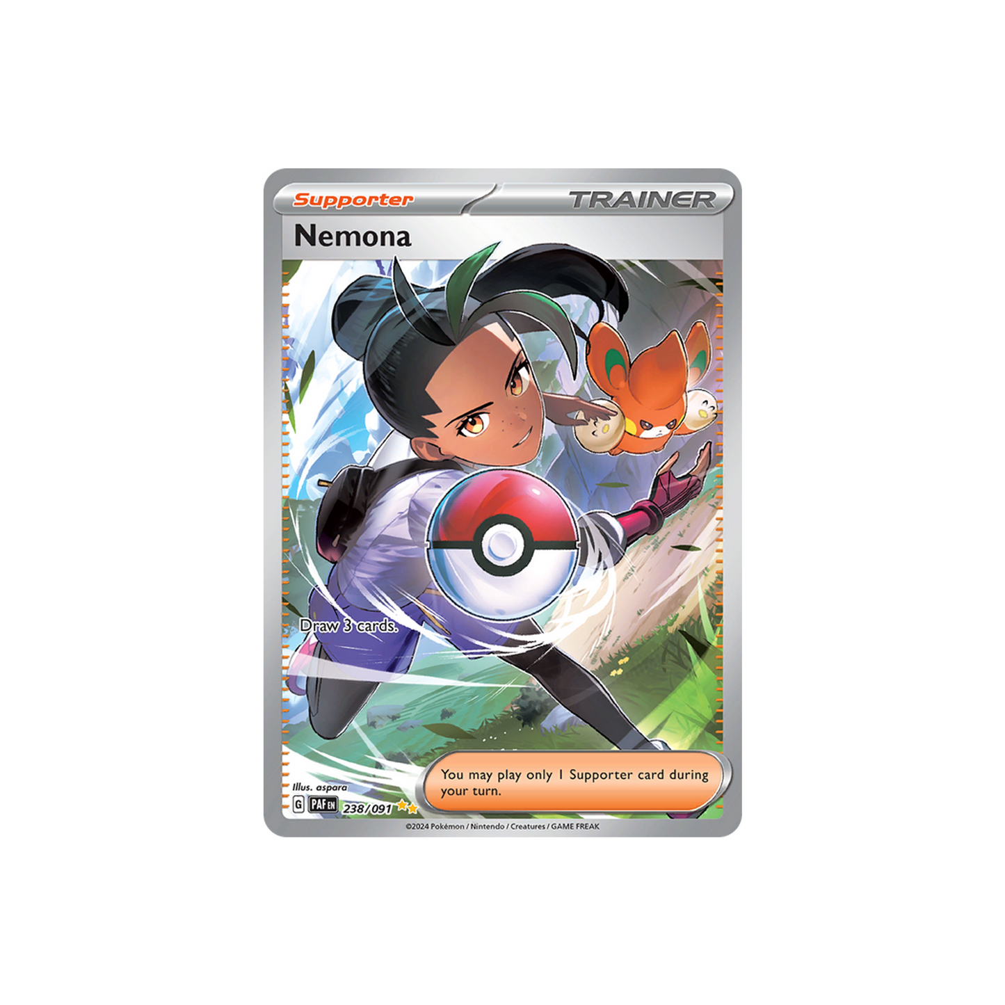 Nemona (238/091) Pokemon - Scarlet & Violet: Paldean Fates