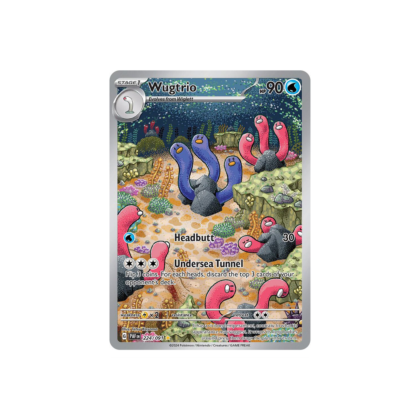 Wugtrio (224/091) Pokemon - Scarlet & Violet: Paldean Fates