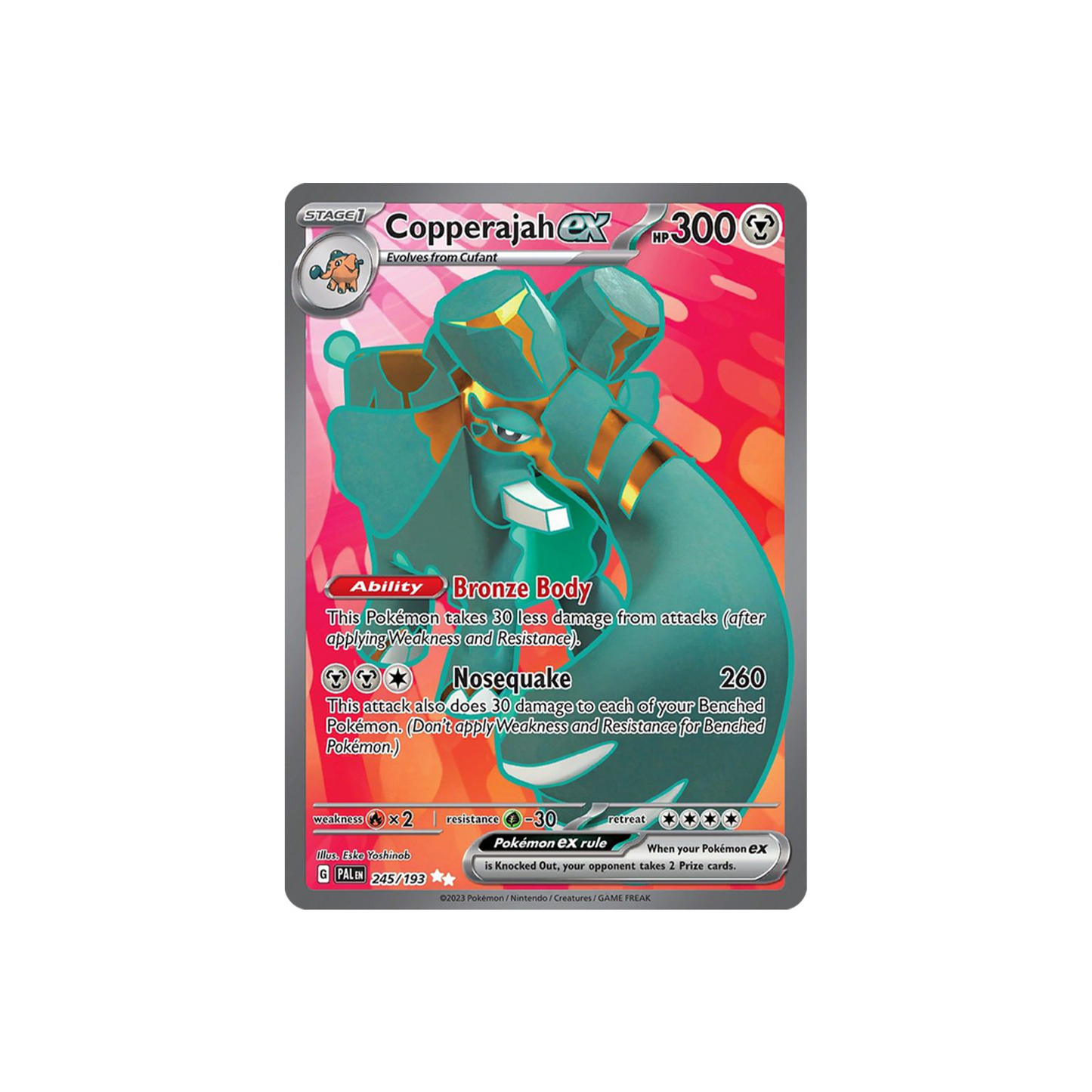 Copperajah EX (245/193) Pokemon - Scarlet & Violet: Paldea Evolved