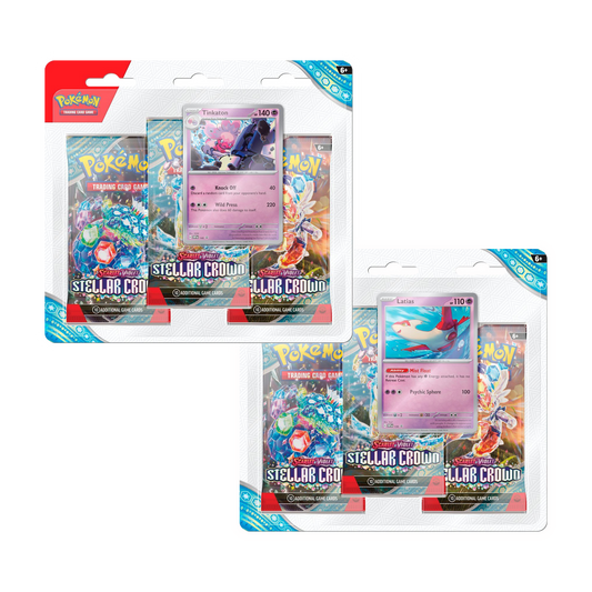 Pokemon TCG - Scarlet & Violet: Stellar Crown Triple Blister Packs (Assorted)