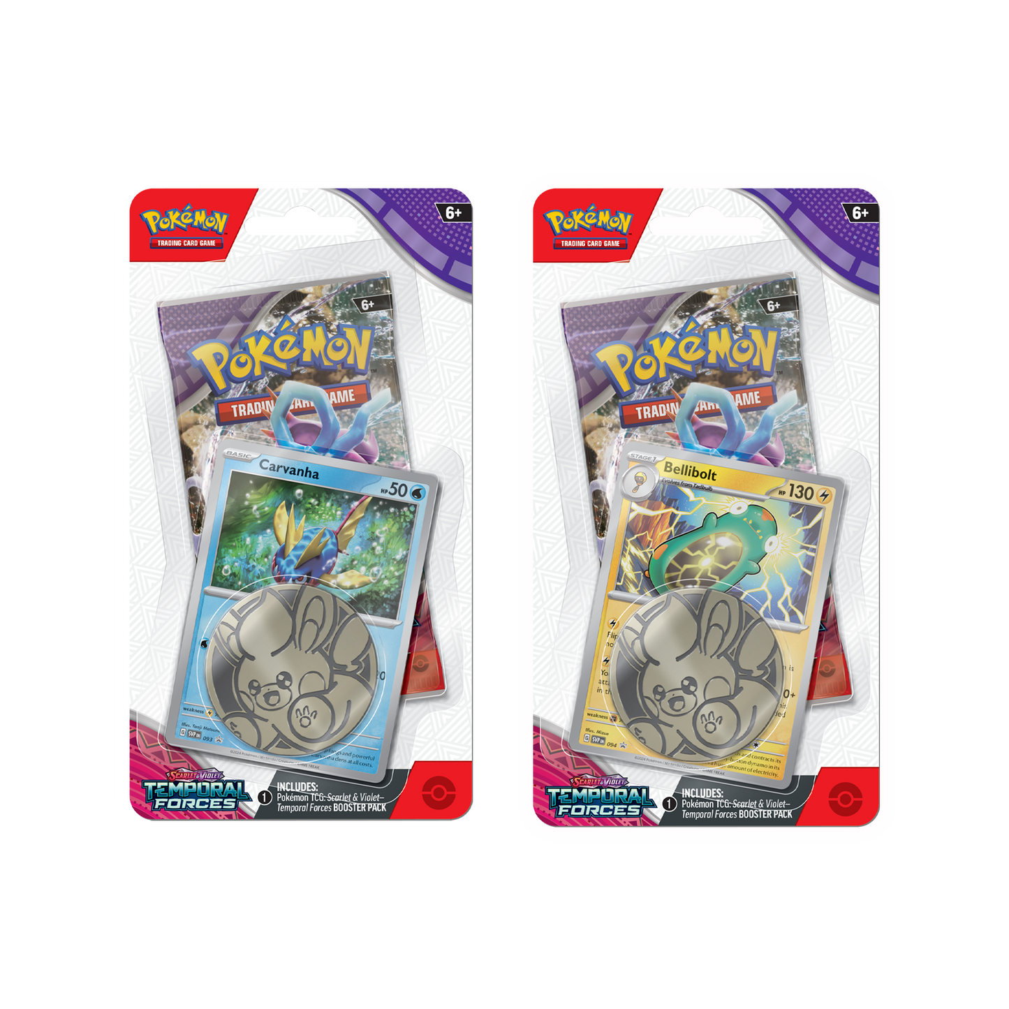 Pokemon TCG - Scarlet & Violet: Temporal Forces Checklane Blisters
